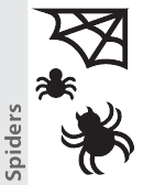Spiders Pumpkin Carving Pattern Template