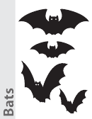 Bats Pumpkin Carving Pattern Template