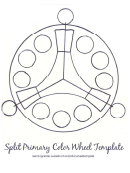 Split Prumary Color Wheel Template