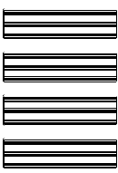 4-stave Trio Format Blank Staff Paper