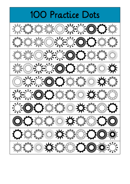 100 Dots Violin Practice Chart Printable pdf
