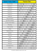 Suzuki Violin Practice Dots Chart