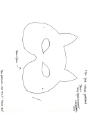 Mr. Fox Mask Pattern Template Printable pdf