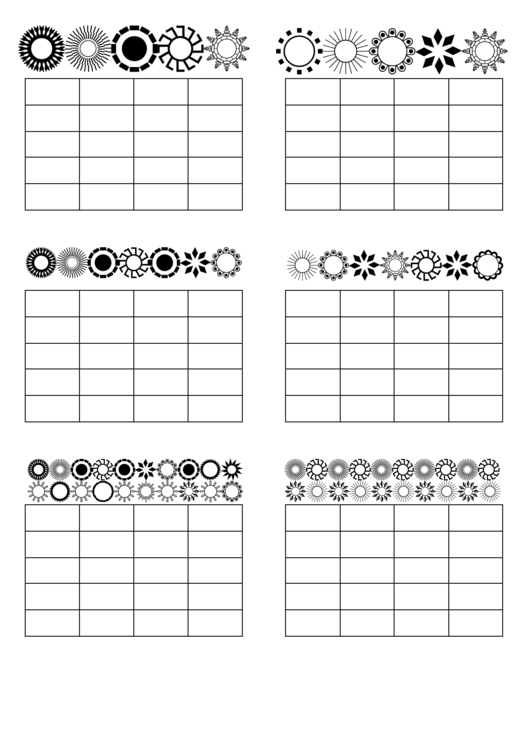 100 times practice chart template printable pdf download