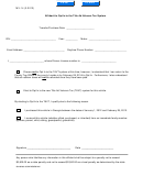 Form Mv-14 - Affidavit To Opt In To The Title Ad Valorem Tax System