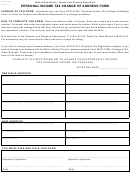 Form Rpd-41260 - New Mexico Personal Income Tax Change Of Address Form