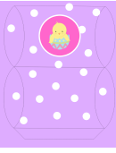 Easter Basket Template - Purple With Chick