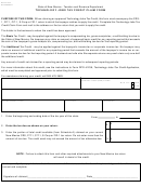 Fillable Form Rpd-41244 - New Mexcico Technology Jobs Tax Credit Claim Form Printable pdf