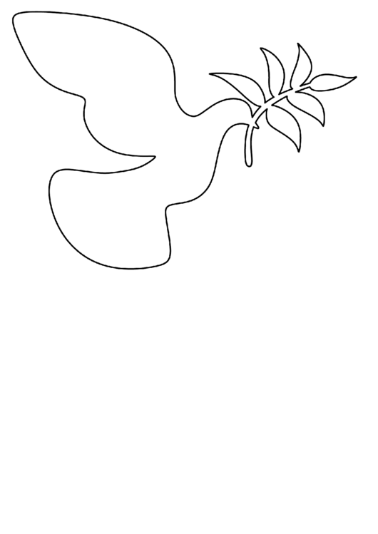 Dove Of Peace Pattern Template printable pdf download
