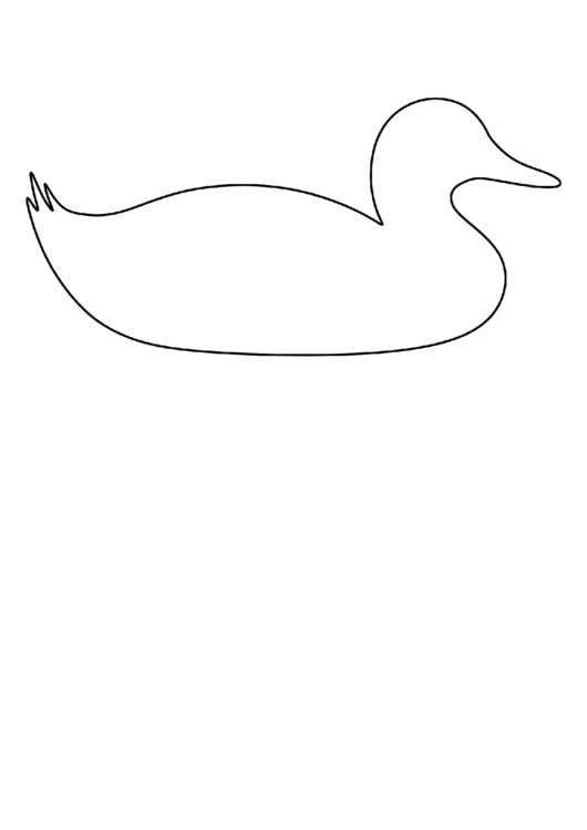 Duck Pattern Template