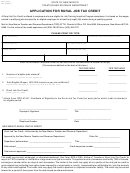 Form Rpd-41238 - New Mexico Application For Rural Job Tax Credit