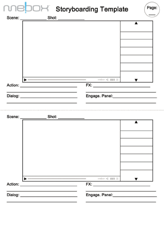 Storyboarding Template Printable pdf
