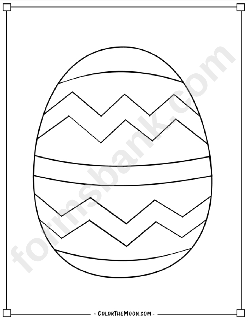 Big Egg Coloring Sheet