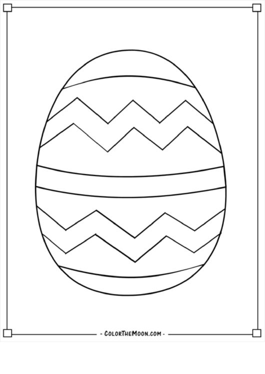 Big Egg Coloring Sheet Printable pdf