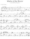 Waltz Of The Moon From Final Fantasy Viii Video Game Sheet Music