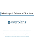 Fillable Mississippi Power Of Attorney For Health Care Template Printable pdf