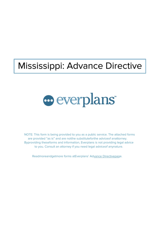 Mississippi Power Of Attorney For Health Care Template