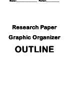 Research Paper Graphic Organizer Outline Template