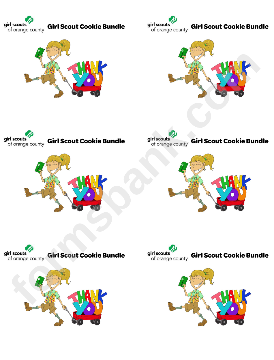 Girl Scout Cookie Bundle - Thank You