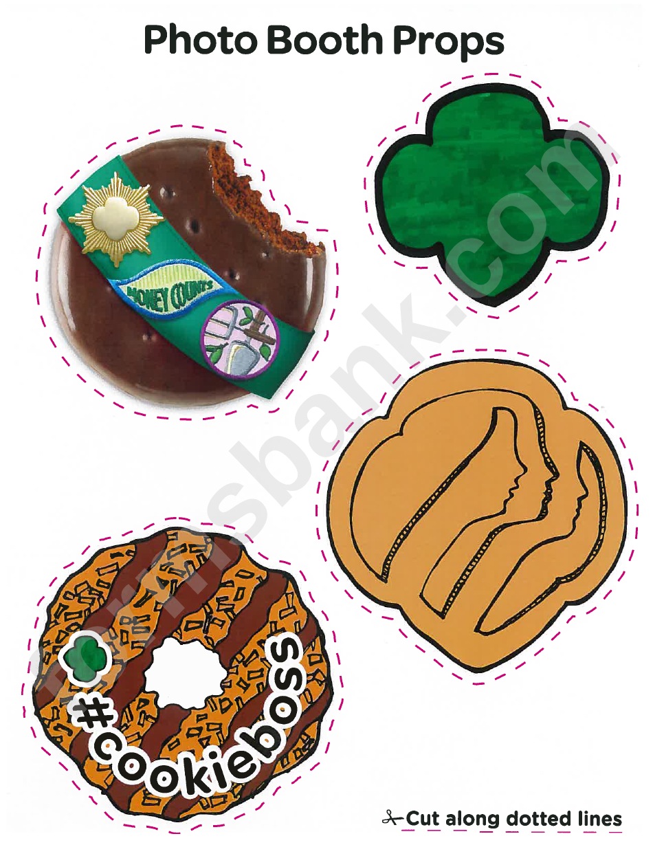 Girl Scout Photo Booth Props Templates