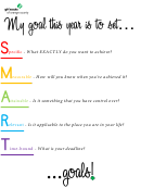 Girl Scouts Smart Goal Setting Template