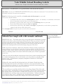 Schools Face Tough Calls With Tornado Outbreak (1190l) - Middle School Reading Article Worksheet