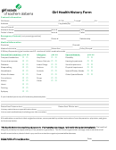 Girl Health History Form - Girl Scouts Of Southern Alabama
