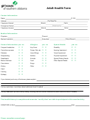 Adult Health Form - Girl Scouts Of Southern Alabama
