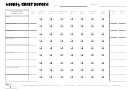 Weekly Goals Record Worksheet Template