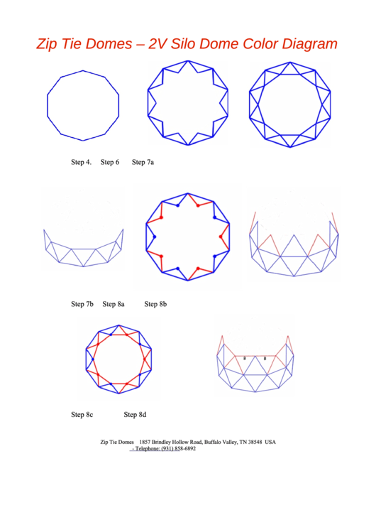 2v Silo Dome Color Diagram Template
