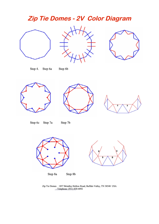 2v Color Diagram Template Printable pdf