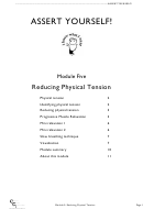 Reducing Physical Tension Worksheet Template Printable pdf