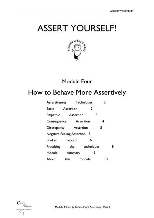How To Behave More Assertively Worksheet Template Printable pdf