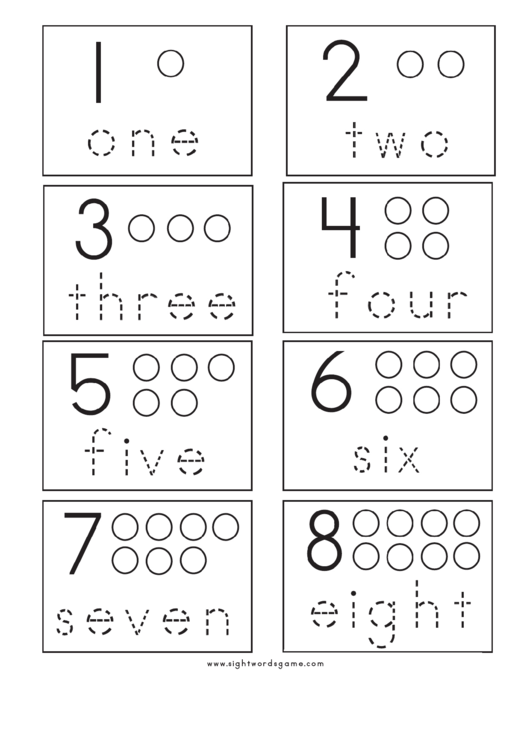 1-2 Number Cards Tracing Sheet Printable pdf