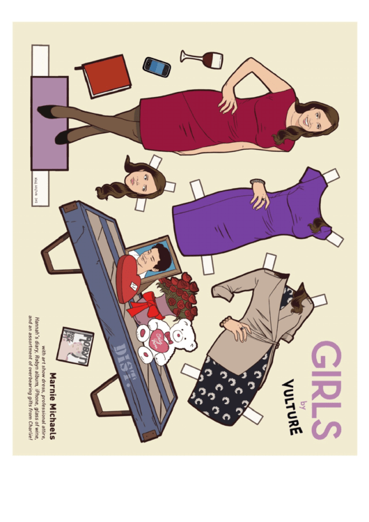 Girls By Vulture Template Printable pdf
