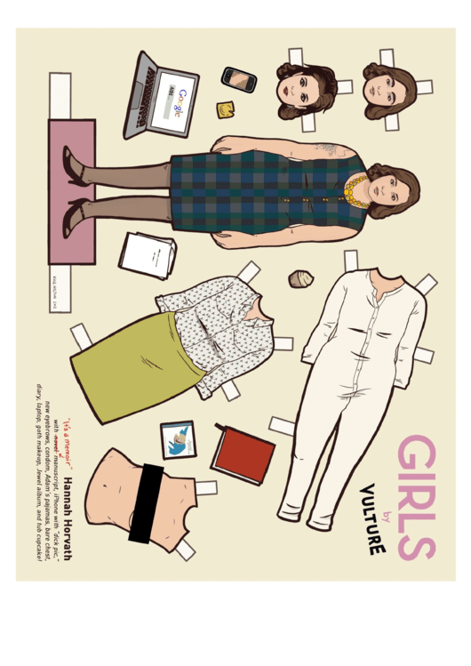 Girls By Vulture Template Printable pdf