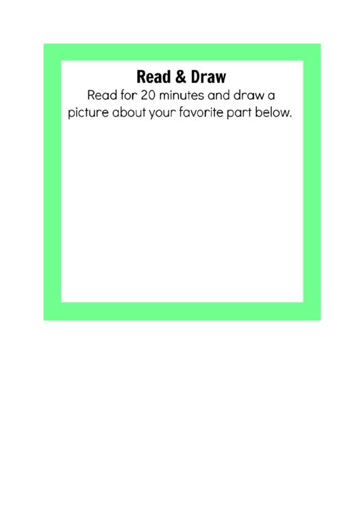 Green Bordered Kids Activity Sheet Set Printable pdf