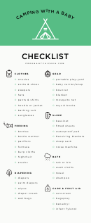 Baby Camping Checklist Template