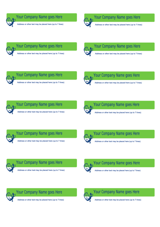 Fillable 14-Up Labels Blue/green Template Printable pdf
