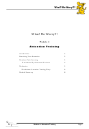 Attention Training Worksheet Template