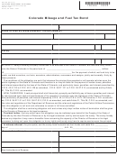 Form Dr 0300 - Colorado Mileage And Fuel Tax Bond