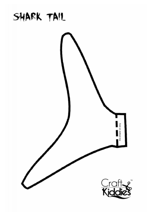 Shark Tail Template Printable pdf