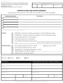 Form Cscl/cd-274 - Certification And Copies Request