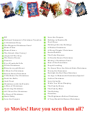 Christmas Movie Checklist Template