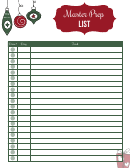 Master Holiday Prep List Template