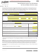 Form 1330 - South Dakota Lease Tax Worksheet For Out-of-state Vehicle Lease