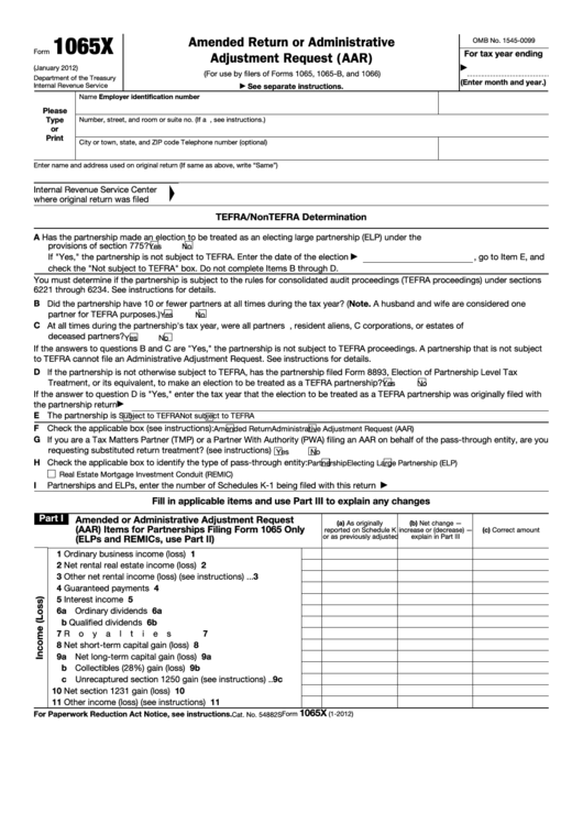 completed form 1065 example