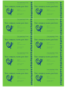 Business Cards Blue/green Template
