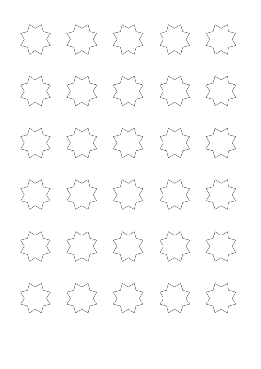 Stars Template Printable pdf