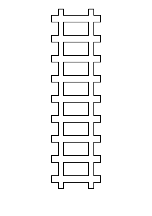 Train Track Template Printable pdf